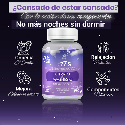 Gummies de Citrato de Magnesio 60 unds | Despierta como nuevo