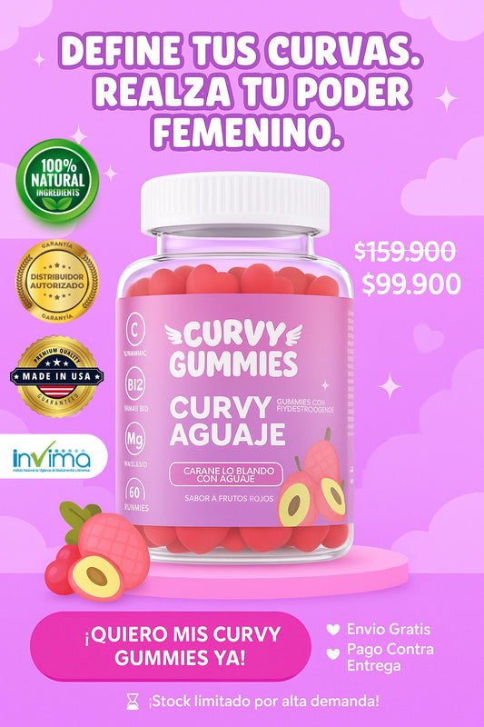 Curvy Gummies| Suplemento Aguaje en Gomitas